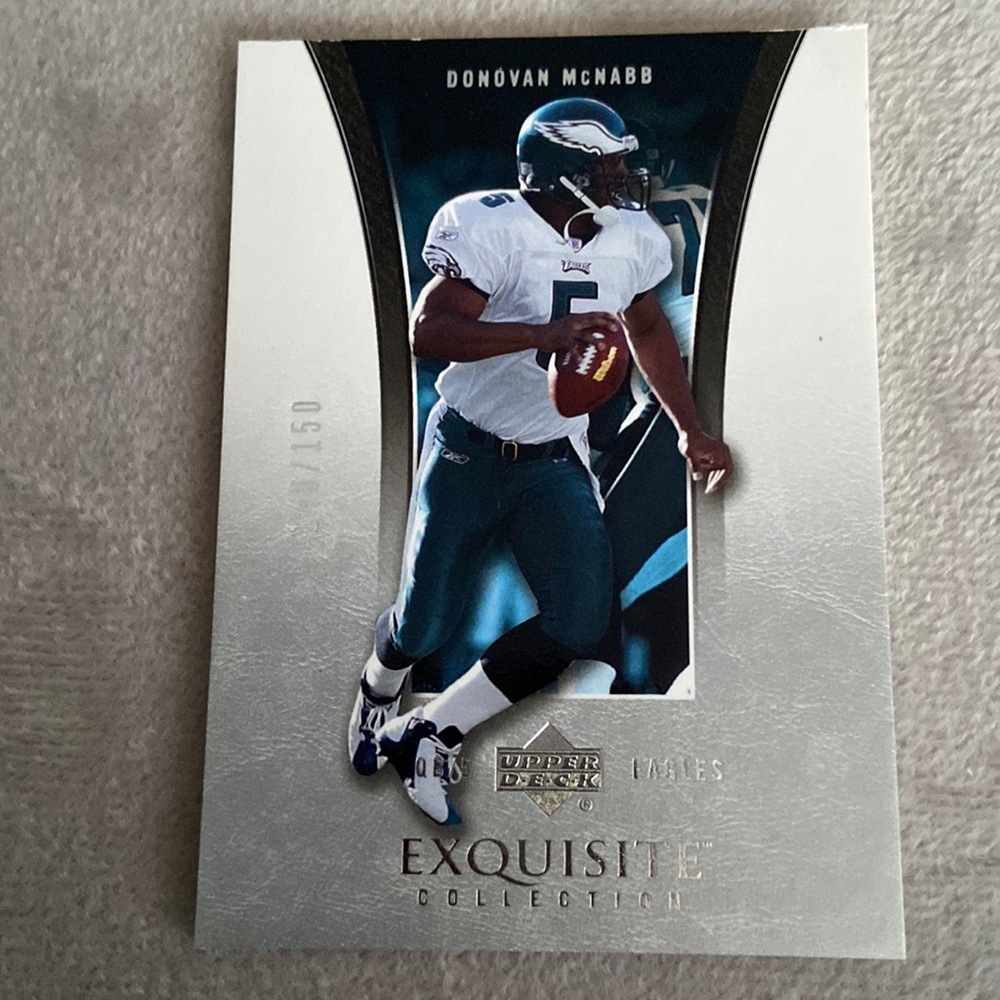 Donovan McNabb Numbered 148/150 Exquisite Collection Eagles Football Card